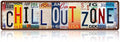 Vintage Chill Out Zone Metal Tin Signs Street Signs Home Wall Decor 16 x 4 Inches