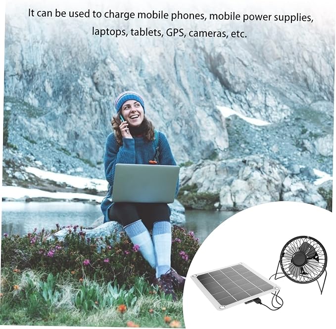 10w Solar Panel Fan for Attic Solar Exhaust Ventilation System Pet House Chicken Coop Fan