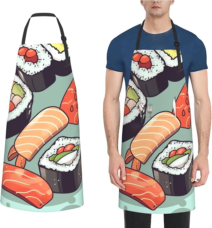 Aprons for Women with Pockets Waterproof Apron Adjustable Bib Turquoise Blue Gold Marble Apron Chef Apron