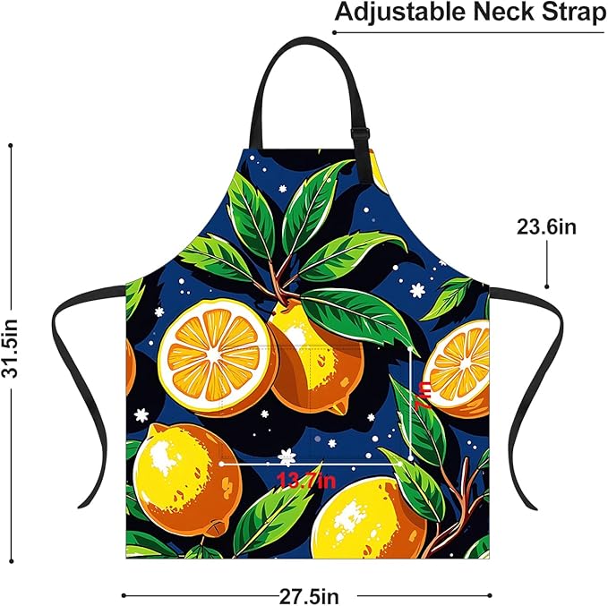Apron Adjustable Waterproof with Two Deep Pockets Wowen men for Summer BBQ Pool Parties & Resorts