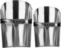 Tackmore 2/Pack Galvanized Feed Scoops for Horses,Feed Scoop for Livestock Heavy Duty Stackable 2 Sizes Metal Feed Scoop