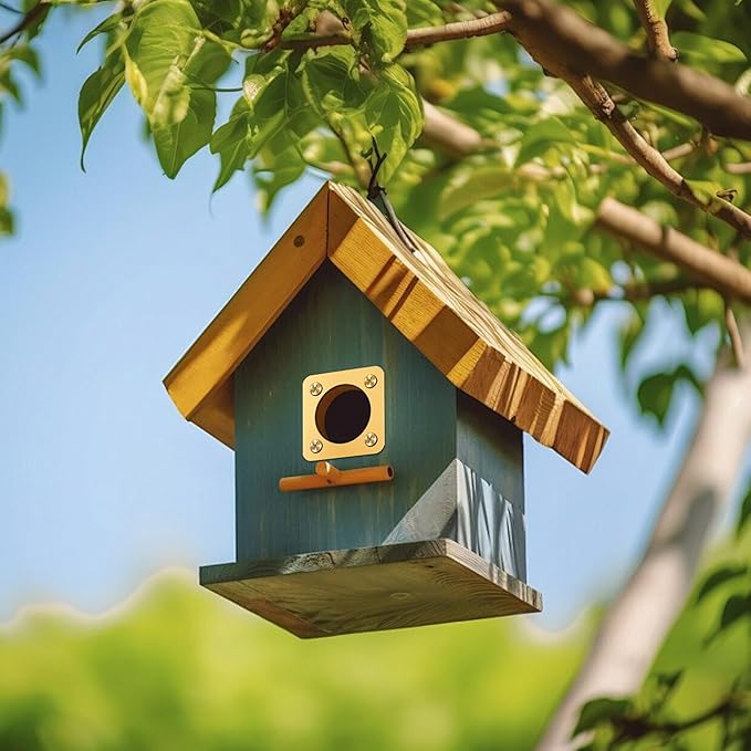 AQKILO Birdhouse Predator Guard, Helping Reduce Nest Destruction and Enhance Safety for Bird Chicks, 4 Pack, 1 1/8" (1.125in)