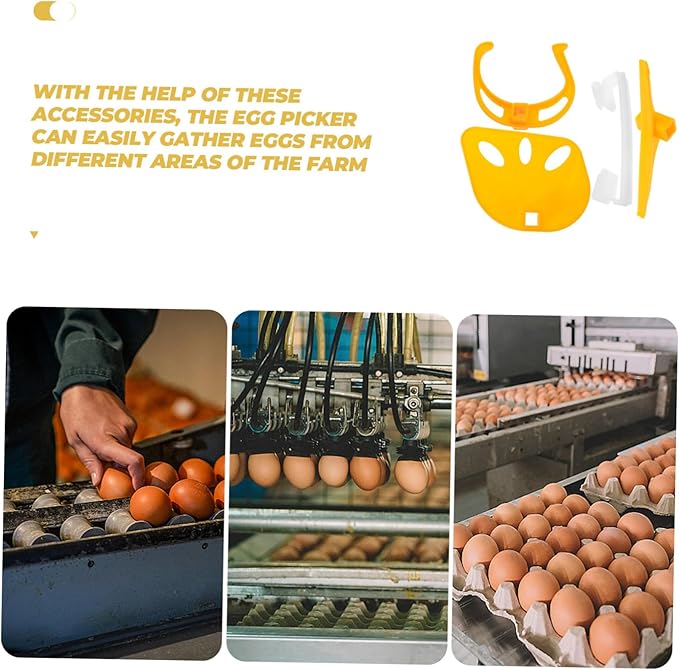 Egg Picker Accessory Kit Farm Egg Holder Parts Easy-to-Handle Plastic for Efficient Egg Collection System