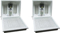 Farm Innovators 120 Volt 40 Watt Circulated Air Incubator for Up to 4 Eggs with Easy to Read Digital Display and Large Picture Window, White (2 Pack)
