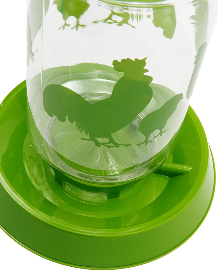 Lixit® Feeder or Waterer for Chickens and Other Wildlife - Made in USA (4 Quart)