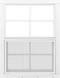 1 Pack Shed Window 24" x 27" Flush Mount Window with Tempered Glass,House Small Windows,Household Sliding Windows for Chicken Coop, Playhouse, Household, Garage