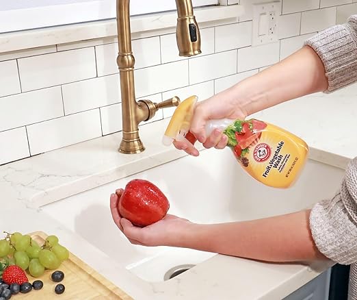 Arm & Hammer Fruit & Vegetable Wash, Produce Wash, Produce Cleaner, 16.9oz Spray, Pack of 1