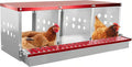 XINYI Chicken Nesting Boxes for Laying Eggs, Metal Coop for 3 Chickens,Roll Away Nesting Boxes,Easy Egg Collection, Brooder Box for Rabbit, Squirrel, Parakeet, Owl, Cockatiel, Robin