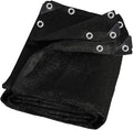 90% Heavy Duty Shade Mesh Tarp Shade Cloth Taped Edge with Grommets - for Outdoor Plant Cover,Patio,Tomatoes Barn Kennel,Greenhouse (Black, 6 ft X 18 ft)