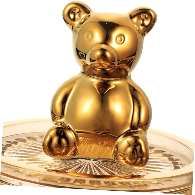 Alipis Airtight Bear Canister Sealed Jar for Kitchen Counter Storage Bins Laundry Containers Grains Storage Tank