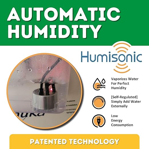 Incubators for Hatching Eggs – HB350H Egg Incubator Hatcher, Automatic & Self-Regulated Temperature & Humidity, Chicken Egg Incubator, Professional Cabinet Poultry Incubator by Cimuka