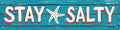 AWISZZZ Stay Salty Metal Tin Signs Summer Beach Decorations for Home Starfish Decor Beach Theme House Room Bedroom Bathroom Decor Sign for Classroom 4x16 In