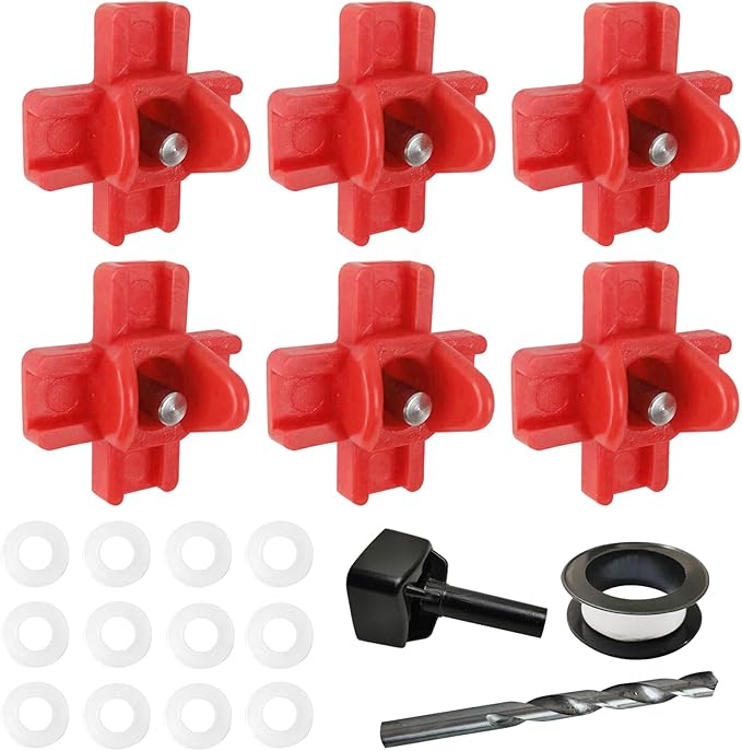 6pcs Chicken Nipple Waterer Horizontal Automatic Poultry Nipples Horizontal Side Mount Chicken Drinkers (1spt, 6pcs)