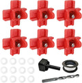 6pcs Chicken Nipple Waterer Horizontal Automatic Poultry Nipples Horizontal Side Mount Chicken Drinkers (1spt, 6pcs)