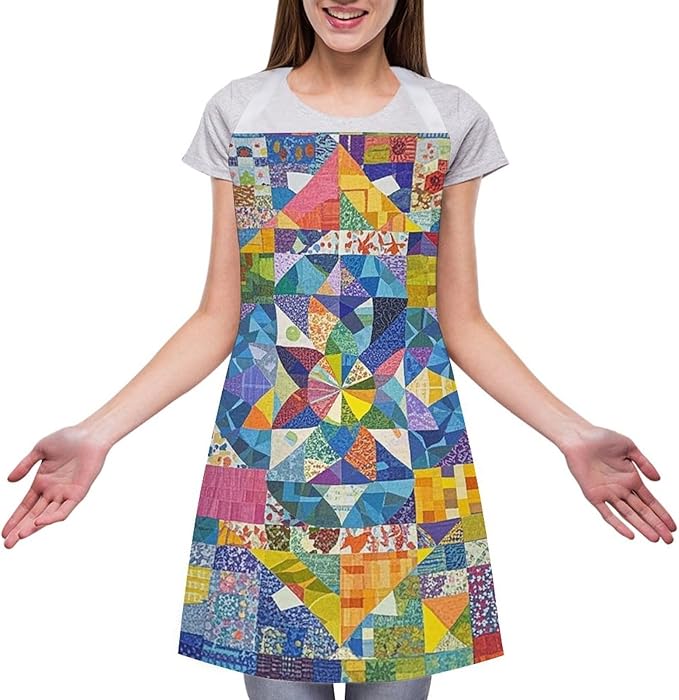 Waterproof Apron Adjustable Bib Aprons with Pockets Orange Cat Sleeping Apron Kitchen Aprons for Women Men