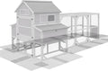 Aivituvin Chicken Wire Mesh Poultry Fence Chicken Coop Bottom Barrier to Keep Your Flock Safe from Predators