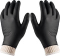 BBQ Gloves 4 Cotton Glove Liners and 100 Disposable Gloves Washable Cotton Liners Powder Latex Free Nitrile Gloves
