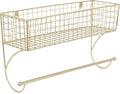 DII Rustic Farmhouse Bathroom Décor, Metal Storage, Large Towel Bar, Gold
