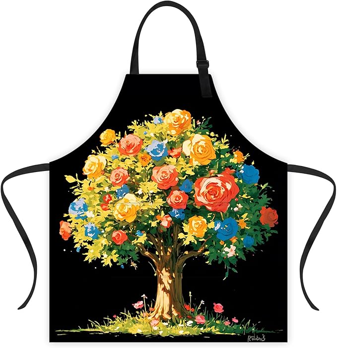 Apron Adjustable Waterproof with Two Deep Pockets Wowen men for Summer BBQ Pool Parties & Resorts