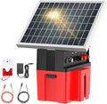 Solar-Powered Electric Fence Charger with Alarm,1.2 Joule Output, Up to 20 Miles Coverage,12000mAh Battery &10W Solar Panel Energizer for Livestock & Predator Deterrence