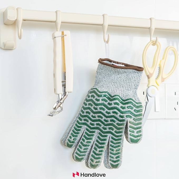 HandLove Cut Resistant Gloves, 100% Food Contact Safe, CE Level 5 Premium Protective Cutting Gloves