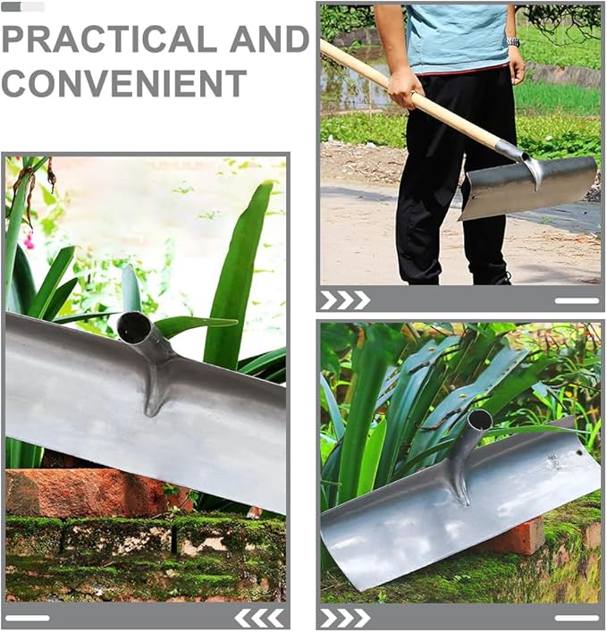 Yardwe Slurry Scraper Cleaning Shovel Chicken Coop Cleaning Tools Shovel Flat for Landscaping Farm Dung Metal Farm Heavy Loft Spatula Board Rake Poultry
