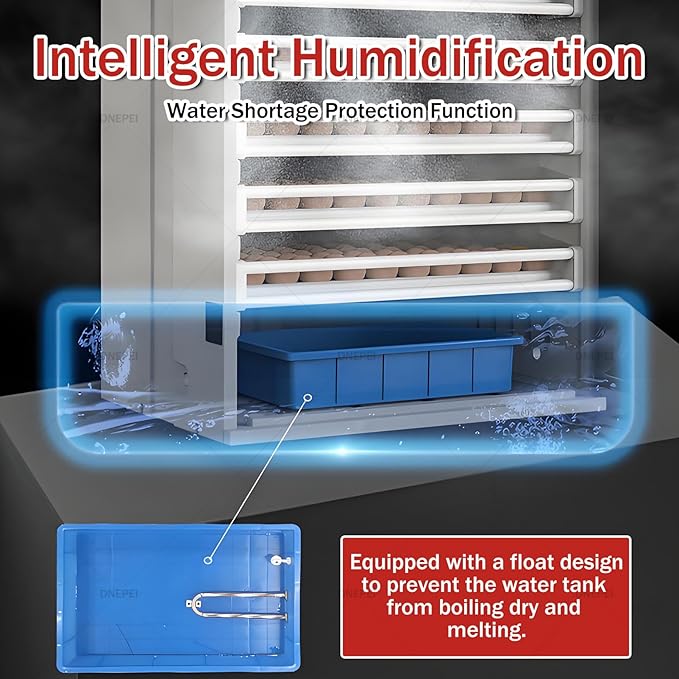 Automatic Digital Incubator for 400 Eggs, Smart Microcomputer Control, 360° Roller Flipping, Auto Cooling & Humidity - Professional Hatcher for Diverse Poultry and Bird Eggs