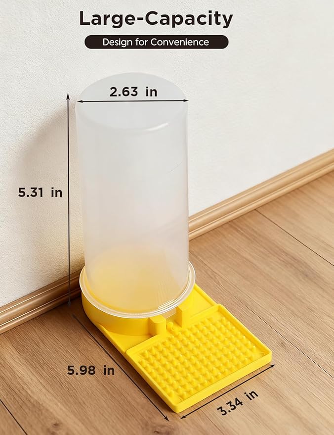Large Capacity Quail Water Feeder,Button Quail Supplies for Quail Cage, Multi-Use as Quail Feeder, Quail Waterer, Chick Waterer,Baby Chick Waterer, Ideal Quail Feeders for Baby Bird