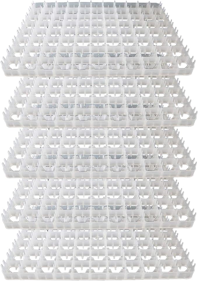 Portable 5pcs 88 Eggs Incubator Tray, Chicken Duck Tray Egg Hatcher Trays Storage Container for Home Farm Nestling Hatching