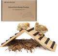 Chicken Perch and Ramp Trainer, 2 in 1 Sturdy Wooden Chicken Roosting Bar, Baby Chick Toys for Brooder, Chicks Coop Accessories,Training Perch for Chick Small Animal, Easy to Assemble