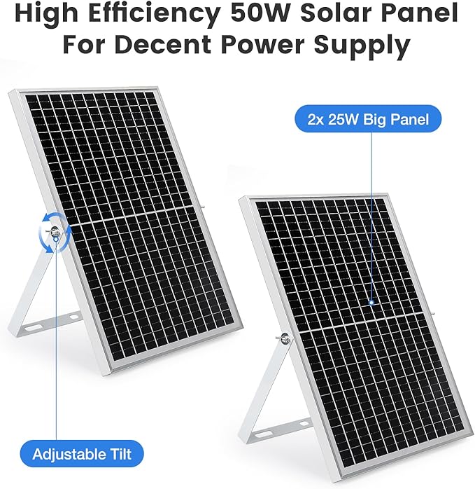 Solar Exhaust Fan, Solar Powered Vent Fan Kit for Outside Greenhouse Shed Chicken Coop (10" Fan with Battery)