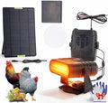 Solar Heater for Greenhouse, 2027 New Solar Heater for Chicken Heater, Smart Thermostat, Weather-Resistant, Easy Mount - Solar Powered Heater for Outdoor Use, Dog House, Shed, Pet Shelter (Black-20W)