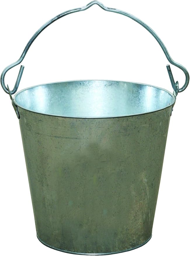 Little Giant® Galvanized Dairy Pail | Metal Bucket | Utility Bucket with Handle | Gardening & Farming Bucket | 8 Quart