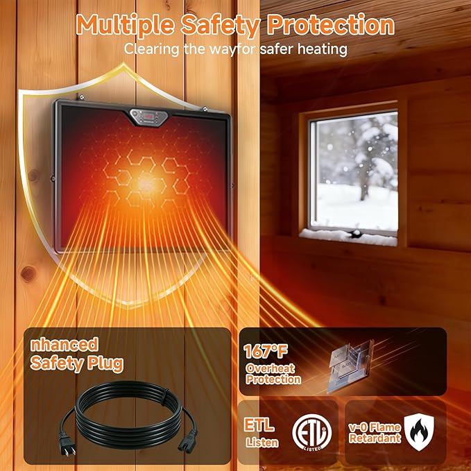 2026 Smart Chicken Coop Heater Brooder Plate, 200W Chicks Double-Sided Radiant Heat Panel with LED Light, Remote Control, Timer & Temp Controller Compatible, ETL/UL Certified,Ducklings Poultry & Small