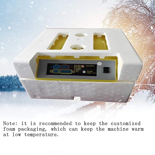 Incubator for Chicken Eggs, 112 Egg Automatic Incubator with Auto-Turning & Digital Control, Transparent Poultry Hatcher for Duck Quail Goose Parrot, Energy-Saving Incubator with Temperature Control