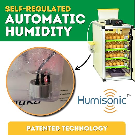 Incubators for Hatching Eggs – 120 Egg Incubator Setter & Hatcher with Automatic Turner & Digital Humidity Control Cabinet, Medium Chicken Incubator & Quail Egg Incubator by Hatching Time