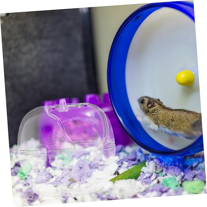 1pc Hamster Bathroom Transparent Sand Bath Box for Pets Lightweight Play Rest Container for Hamsters Guinea Pigs More Breathable Design for Safe Bathing