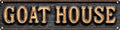 Vintage Tin Goat House Sign Retro Metal Sign Suitable For Home Farm Garden And The Goat House - Multi-Purpose For Indoor/Outdoor Use Plaque 4x16 Inch