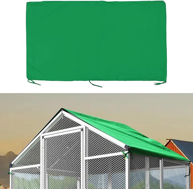 Chicken Coop Cover, Chicken Run Cover, Easy to Install Dustproof Chicken Run Tarp Shade Cloth Canopy