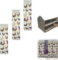 3 Chicken Nest Box Curtains with Simple Button for Chicken Breeders Nesting Boxes Coop Gifts Size 19" by 4" Each Panel