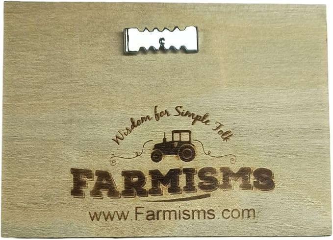 Farmisms 4x3 Inspirational Wooden Rustic Country Signs for Country Farm Living –Fall Seven Times, Stand Up Eight