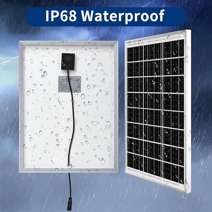 High-Speed Solar Attic Fan Kit, 2pcs 20W Solar Panels + 25W DC Fan (Max 1500RPM), Plug and Play, for Attic, Roof Vent, Greenhouse or Chicken Coop