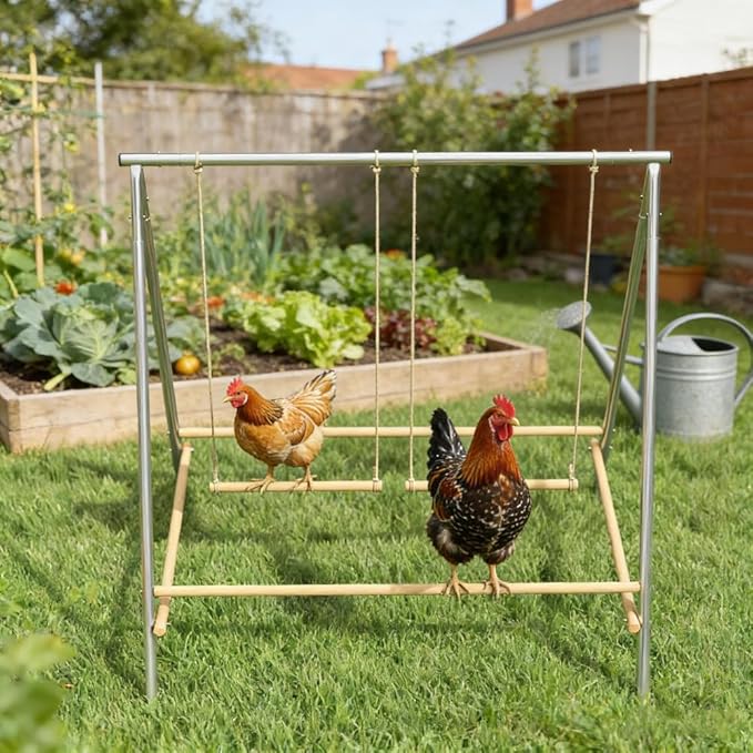 Chicken Roosting Bars and Perch for Coop, Durable Wooden Poultry Accessories for Hens and Chicks, Easy to Install Roosting Rail for Chicken Coop