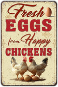Funny Chicken Signs Farmhouse Chicken Coop Fresh Eggs Aluminium Sign Metal Chicken Signs Decor Home Ktichen Farm Are Wall 12x8 Inch Vintage Chicken Signs For Coop Metal Tin Signs Poster