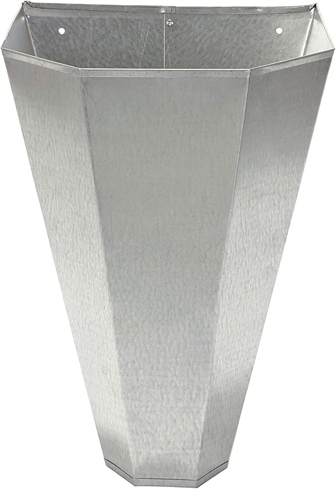 Little Giant RC2 Galvanized Steel Medium Poultry Restraining Flat Back Design Funnel Cone for Chicken, Birds, and Turkeys up to 10 Pounds, (2 Pack)