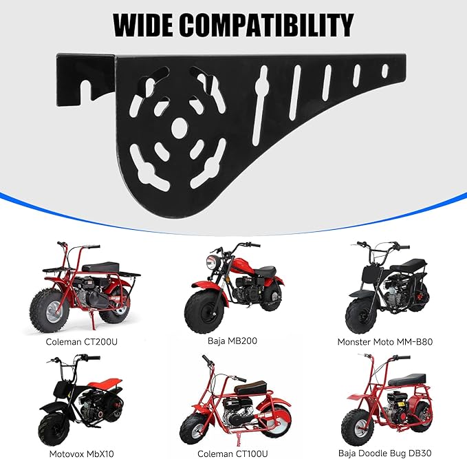 YOXUFA Mini Bike Chain Guard Clutch Cover Replacement for Predator 212 196cc 224cc Coleman CT200U Baja Warrior MB200 Doodlebug DB30 CT100U Motovox Mbx10 79cc Engine Parts