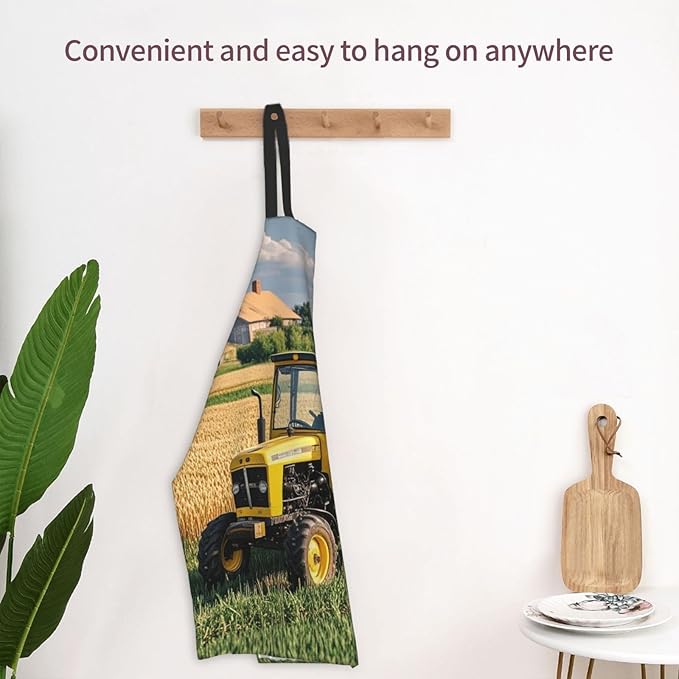 Apron for Women Men Waterproof Adjustable Bib Tractor farm Cooking Aprons Chef Bibs