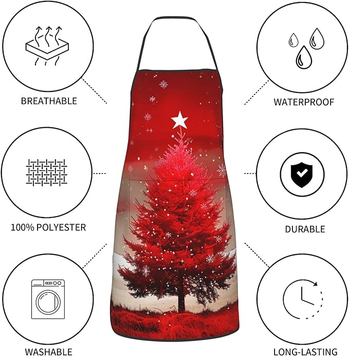 Cute Colorful Dog Paw Printed Unisex Bib Aprons BBQ Cooking Kitchen Aprons for Women Men Chef
