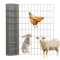 15GA 6'*50' Welded Wire Mesh, Metal Fencing Wire Mesh 2'' X 4'', for Dog Boundary Fence Roll Outdoor Animal Barrier Fence and Garden Plant Vegetable Protection