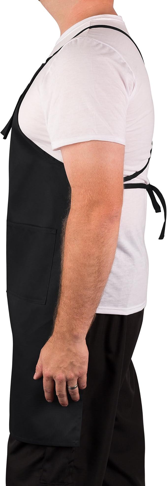KNG Black Shop Apron With Pockets – Cross Back Workshop Apron for Men and Women